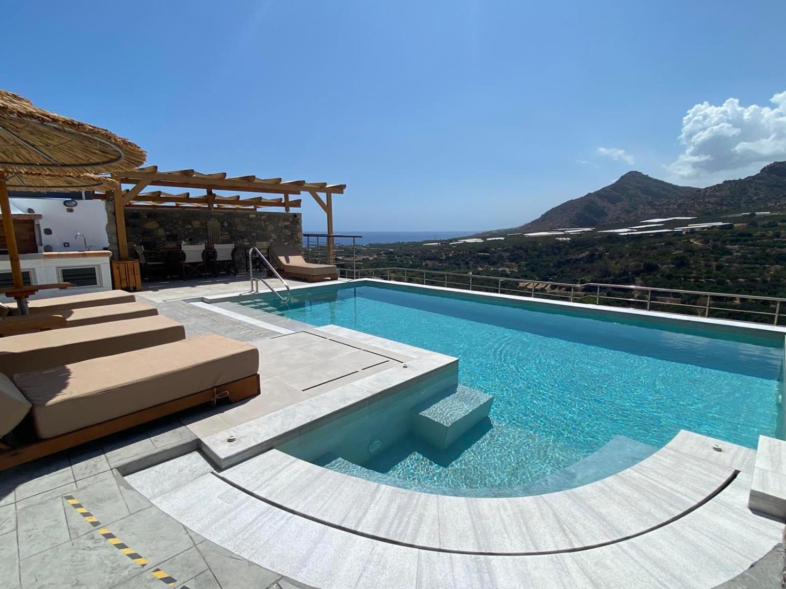 Mediterranean View Villa Макригиалос Экстерьер фото