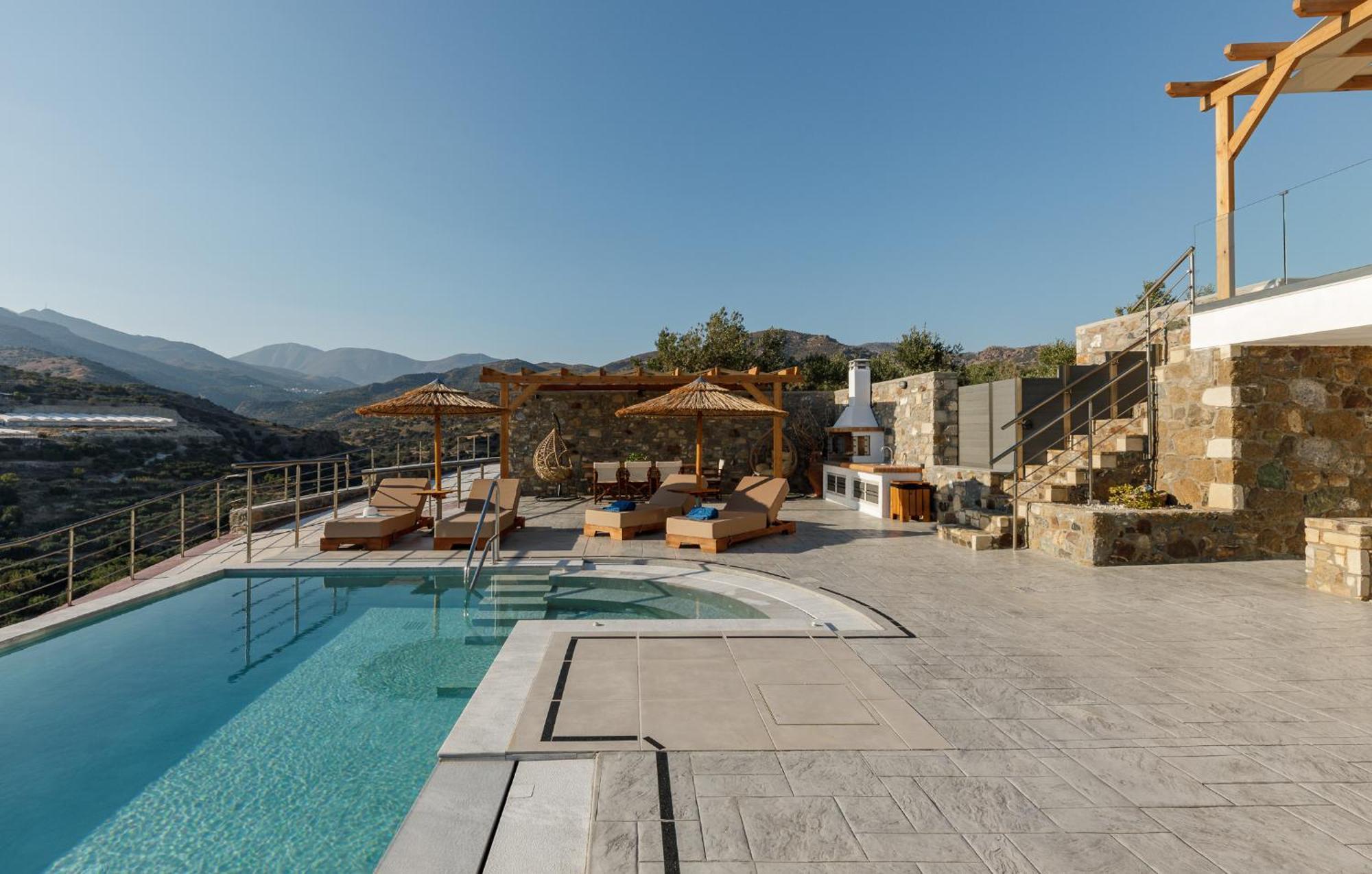 Mediterranean View Villa Макригиалос Экстерьер фото