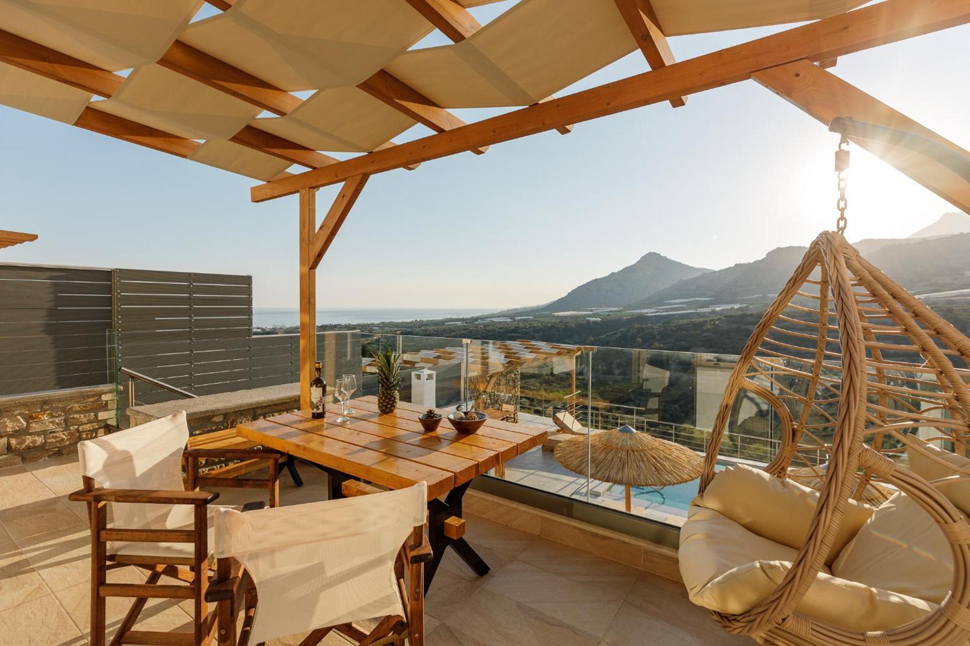 Mediterranean View Villa Макригиалос Экстерьер фото