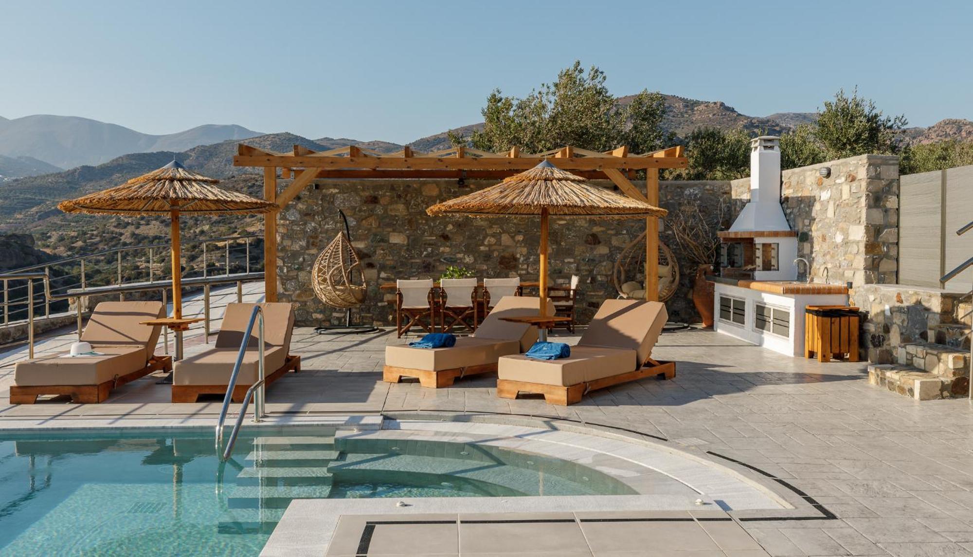 Mediterranean View Villa Макригиалос Экстерьер фото