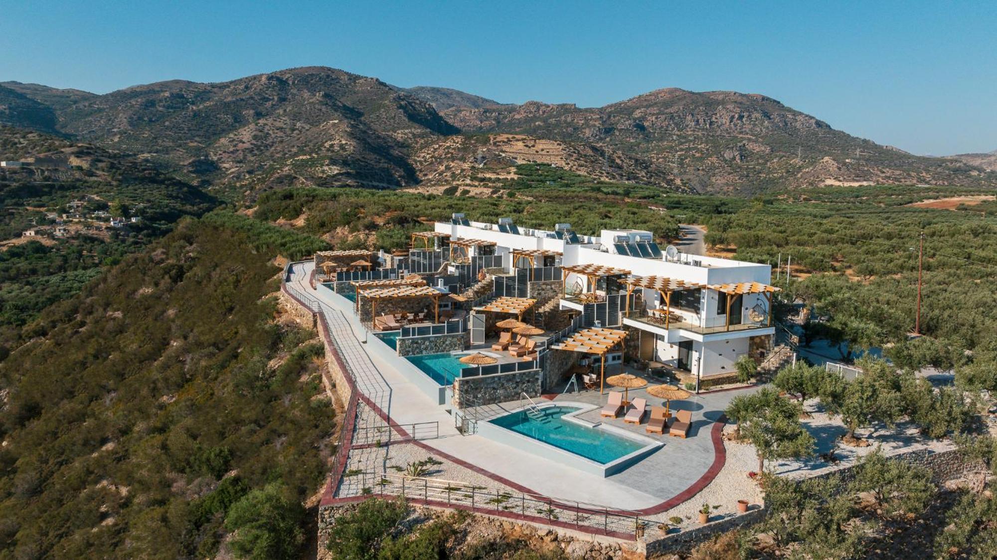 Mediterranean View Villa Макригиалос Экстерьер фото